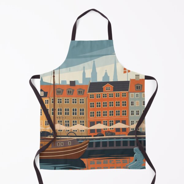 Item preview, Coppenhagen Vintage Travel Poster designed and sold by TravelerRat.