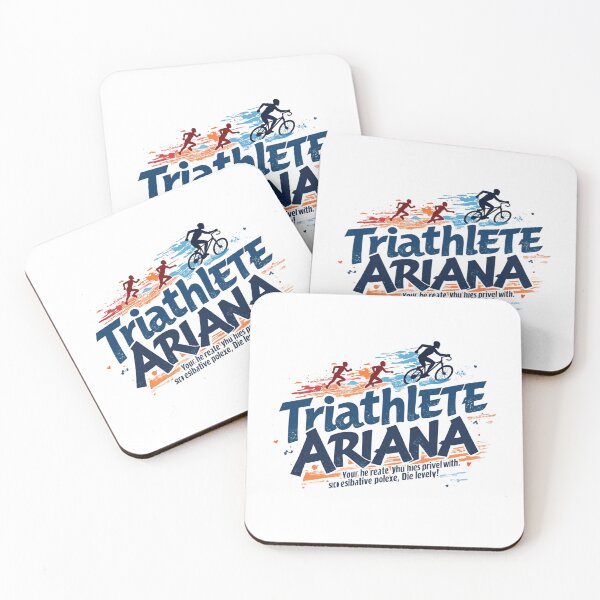 Artikelvorschau, Dynamische Triathletin Ariana – Schwimmen, Radfahren, Laufen entworfen und verkauft von Triathlongram.