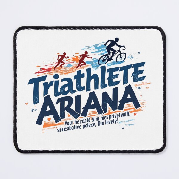 Item preview, Dynamic Triathlete Ariana - Swim, Bike, Run designed and sold by Triathlongram.