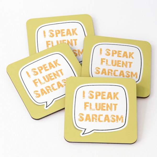 Item preview, I Speak Fluent Sarcasm' Text Speech Bubble Design designed and sold by PixelParinda.