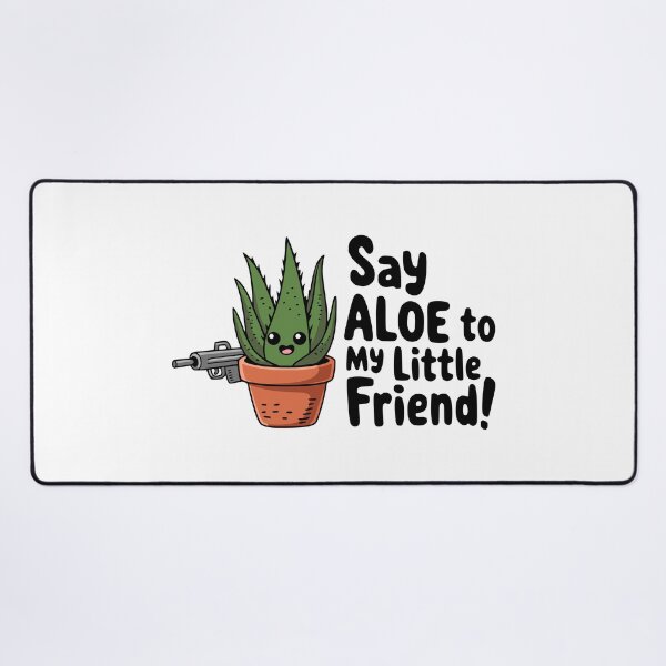 Item preview, Say Aloe To My Little Friend! Funny Aloe Plant Pun designed and sold by PMCreative.