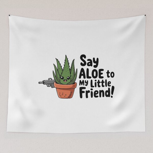 Item preview, Say Aloe To My Little Friend! Funny Aloe Plant Pun designed and sold by PMCreative.