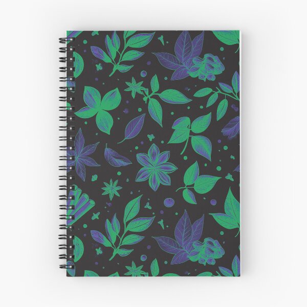 Item preview, Especias y hojas de brujas: verde, azul y negro designed and sold by JuicyHeart-tasteshop.