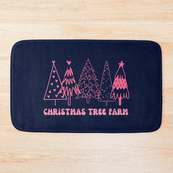 Item preview,   Pink Trees , Christmas Tree Farm, Christmas Tree Path, Cute Winter Christams Happy Holidays designed and sold by KolorellaS.