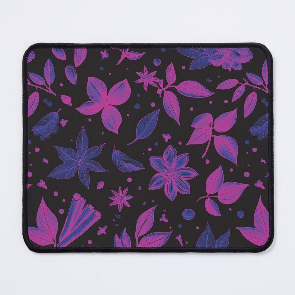 Item preview, Witchy Spice & Leaves – Pinkblue & Black designed and sold by JuicyHeart-tasteshop.
