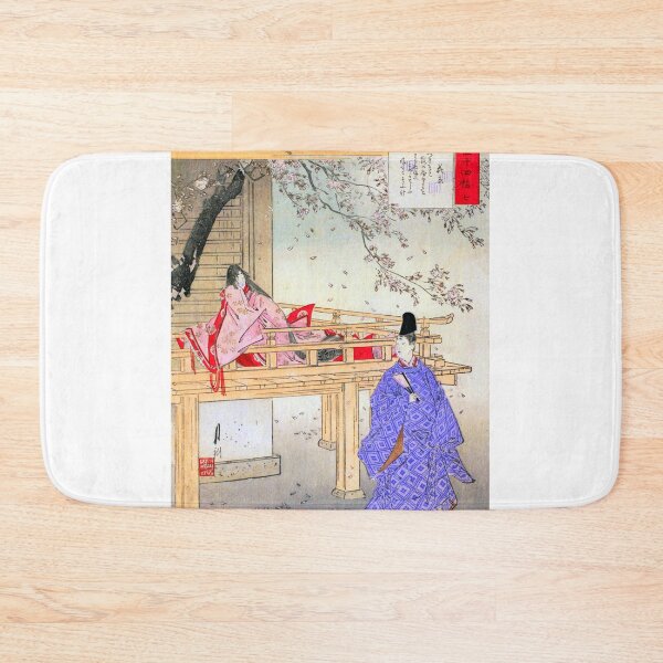 Item preview, The Tale of Genji - Cherry Blossom Scene by Ogata Gekko designed and sold by Kina-design.