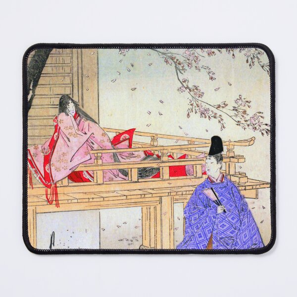 Item preview, The Tale of Genji - Cherry Blossom Scene by Ogata Gekko designed and sold by Kina-design.