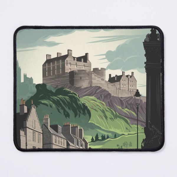 Item preview, Edinburgh Vintage Travel Poster designed and sold by TravelerRat.