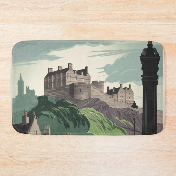 Item preview, Edinburgh Vintage Travel Poster designed and sold by TravelerRat.