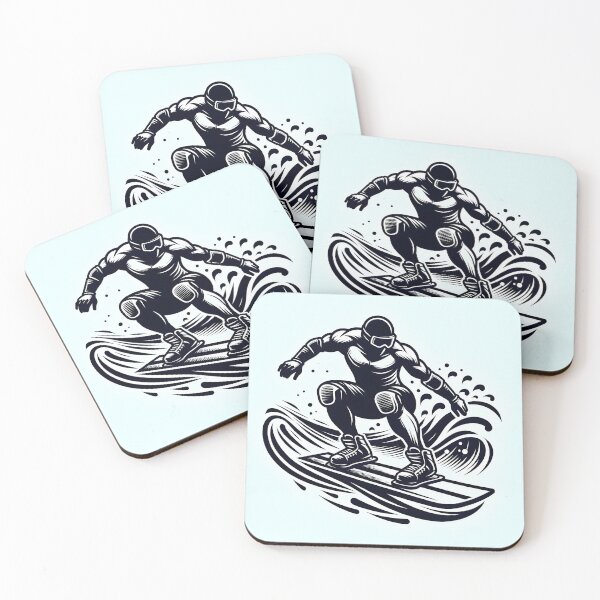 Item preview, surfing wave in ocean enjoying holidays designed and sold by vectorillus.