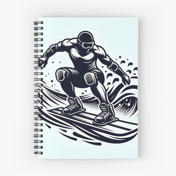 Item preview, surfing wave in ocean enjoying holidays designed and sold by vectorillus.