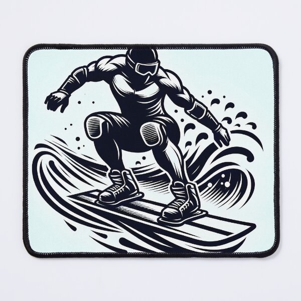 Item preview, surfing wave in ocean enjoying holidays designed and sold by vectorillus.