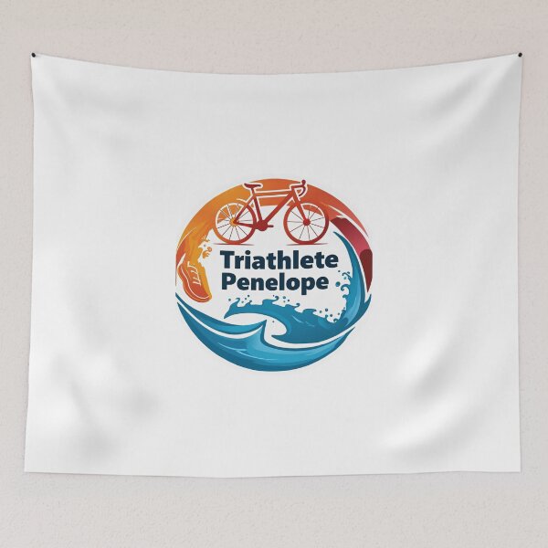 Item preview, Dynamic Triathlete Penelope - Swim, Bike, Run designed and sold by Triathlongram.