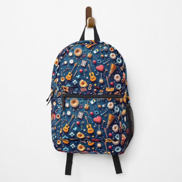Item preview, A dynamic 3D pattern background showcasing a variety of musical instruments, ideal for music schools, concerts, and promotional materials. designed and sold by AlwaysHome.
