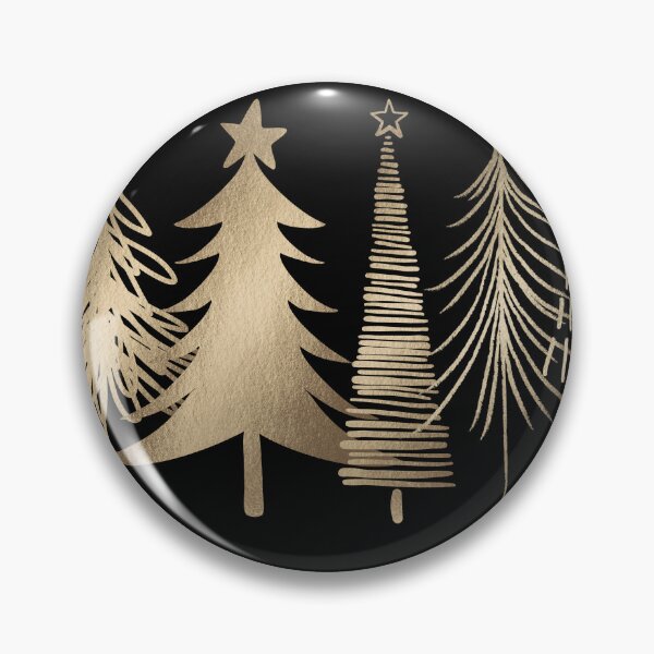 Item preview, Gold Trees , Christmas Tree Farm, Christmas Tree Path, Cute Winter Christams Happy Holidays designed and sold by KolorellaS.