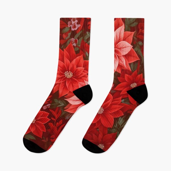 Item preview, Red Flowers Pattern designed and sold by PixelRoots.