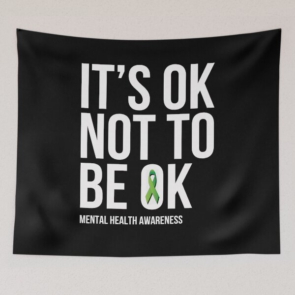 Item preview, It's Ok Not To Be Ok Mental Health Awareness designed and sold by PNGShop.