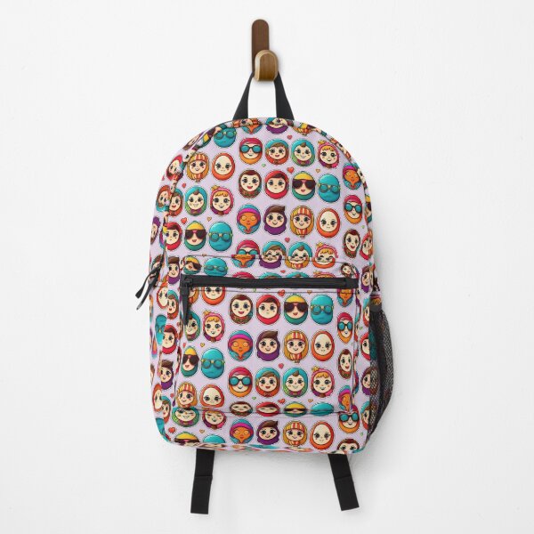 Item preview, Good Vibes World Faces | Sticker Pattern | Retro Collection designed and sold by monkeybusiness.pt.