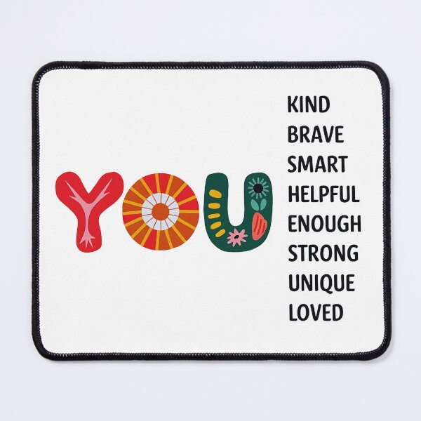 Item preview, You Are Kind Brave Smart Helpful Grateful , Motivational, Teacher , School Graduate, Inspirational  designed and sold by luannsemmsobre.