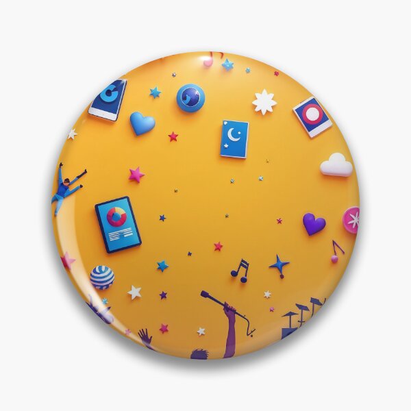 Item preview, A festive 3D pattern background illustrating concerts and music festivals, ideal for promotional materials and event branding. designed and sold by AlwaysHome.