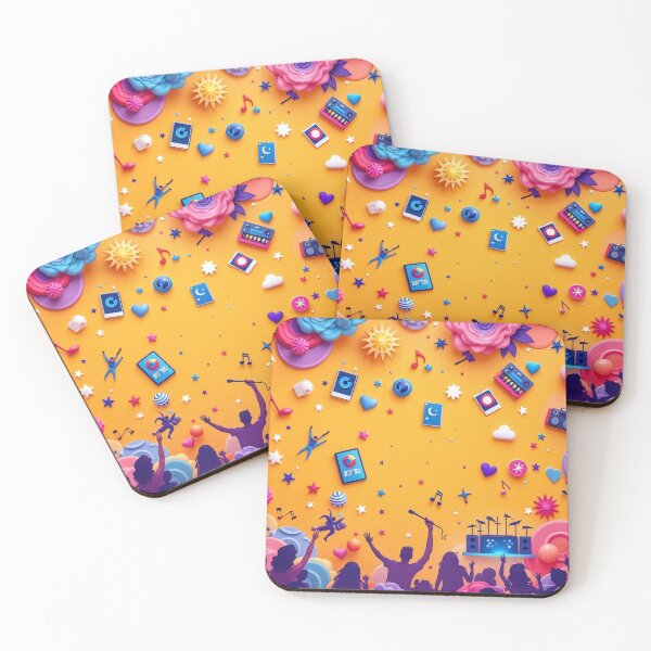 Item preview, A festive 3D pattern background illustrating concerts and music festivals, ideal for promotional materials and event branding. designed and sold by AlwaysHome.