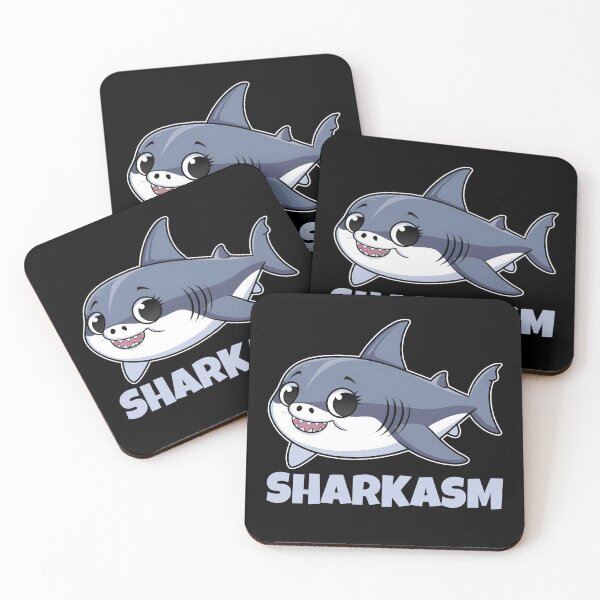 Item preview, Sharkasm with Porbeagle Shark Baby Funny Pun for Shark Lovers designed and sold by KLArtzStore.