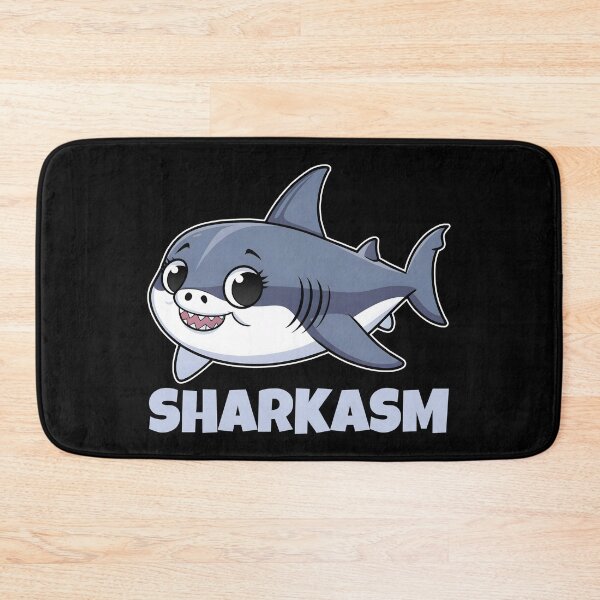 Item preview, Sharkasm with Porbeagle Shark Baby Funny Pun for Shark Lovers designed and sold by KLArtzStore.