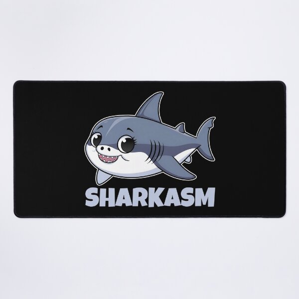 Item preview, Sharkasm with Porbeagle Shark Baby Funny Pun for Shark Lovers designed and sold by KLArtzStore.