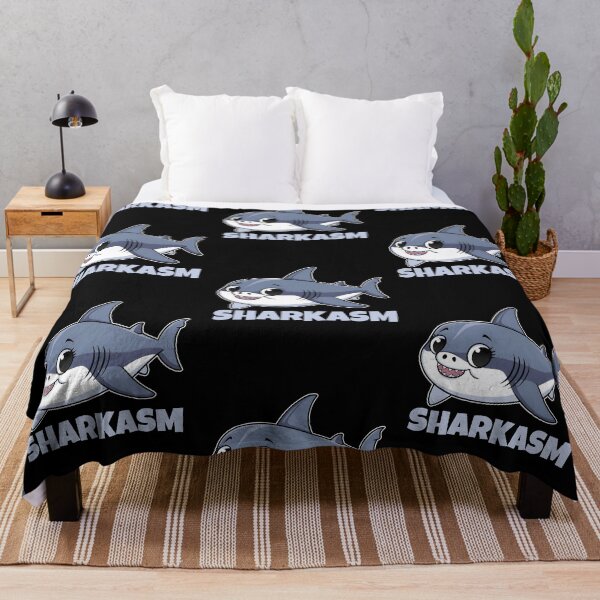 Item preview, Sharkasm with Porbeagle Shark Baby Funny Pun for Shark Lovers designed and sold by KLArtzStore.