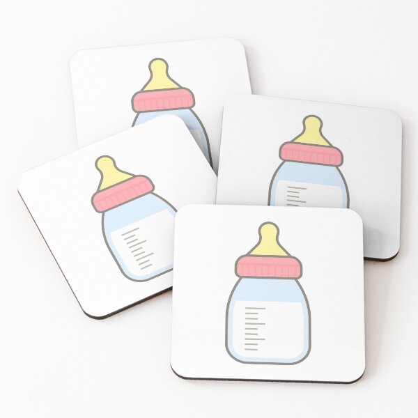 Item preview, Kid Hand Drawn Cute Baby Elements milk pink bottle designed and sold by nuchz.