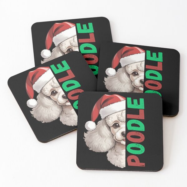 Item preview, Festive Poodle Christmas Illustration designed and sold by andasanc14.