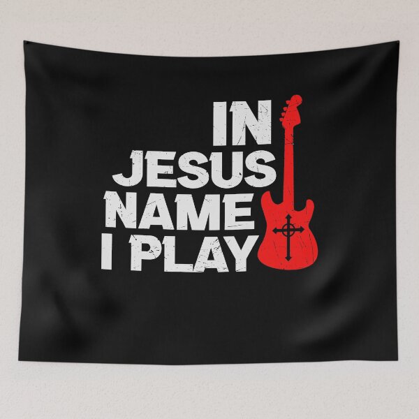 Item preview, In Jesus Name I Play Guitar designed and sold by PNGShop.