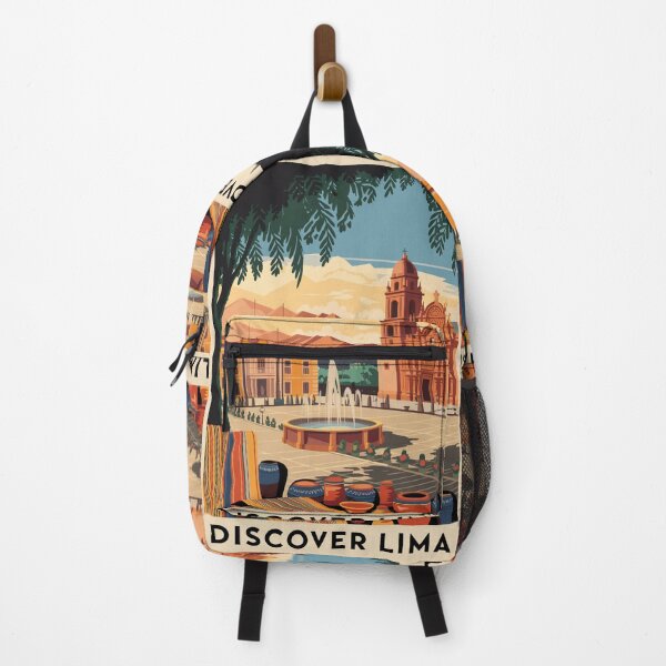 Item preview, Lima Vintage Travel Poster designed and sold by TravelerRat.