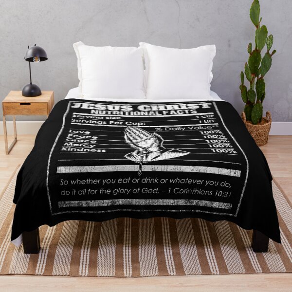 Item preview, Jesus Christ Nutrition Facts Funny Religious Design designed and sold by PNGShop.