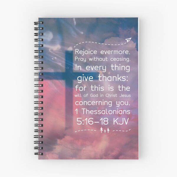 Item preview, Thessalonians 5:16-18 KJV, Christian Bible Verse Art designed and sold by Our Bible Journey.
