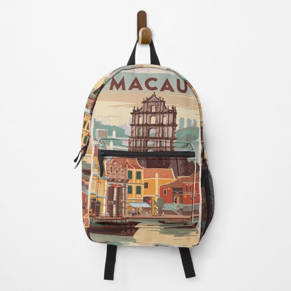 Item preview, Macau Vintage Travel Poster designed and sold by TravelerRat.