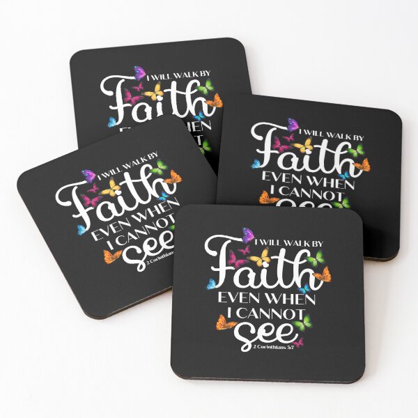 Item preview, I Will Walk By Faith Even What I Cannot See Religious Design designed and sold by PNGShop.