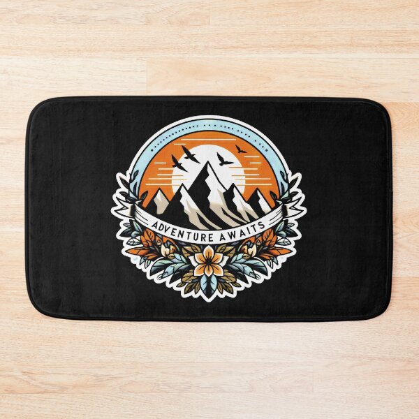Item preview, Crimson Sunset, Silhouetted Peaks, and Verdant Foothills designed and sold by SplashTastic.
