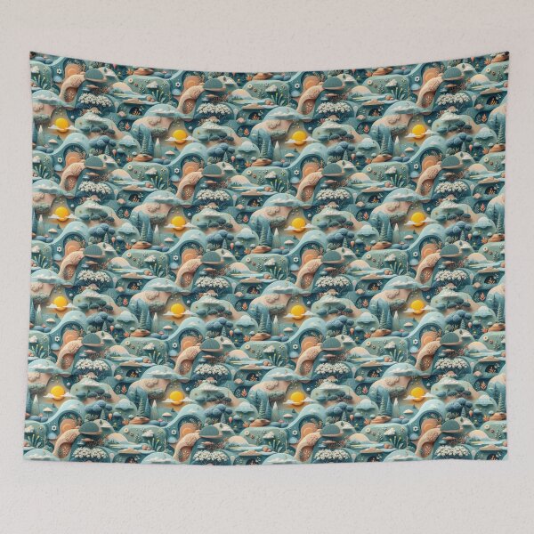 Item preview, A peaceful 3D pattern background focused on nature and relaxation, perfect for promoting outdoor mindfulness and self-care activities. designed and sold by AlwaysHome.