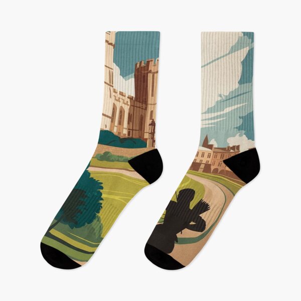 Item preview, Nottingham Vintage Travel Poster designed and sold by TravelerRat.