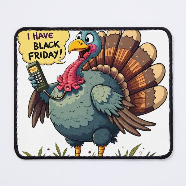 Artikelvorschau, Truthahn zum Thanksgiving am Black Friday entworfen und verkauft von InkExpression.