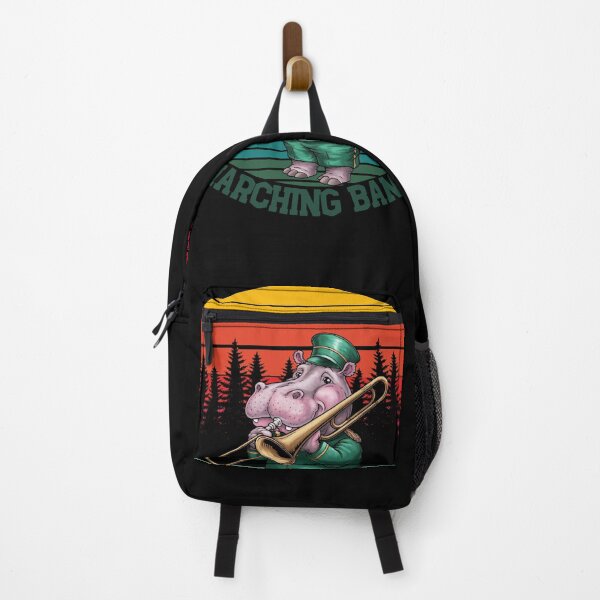Item preview, Marching Band, Hippopotamus Plays the Trombone, musician , Santa's favorite music teacher,music lover, trombone player designed and sold by KolorellaS.