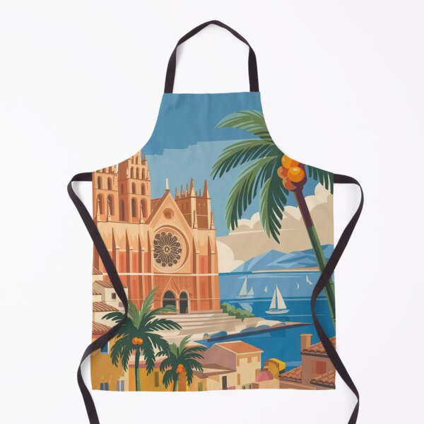 Item preview, Palma De Mallorca Vintage Travel Poster designed and sold by TravelerRat.