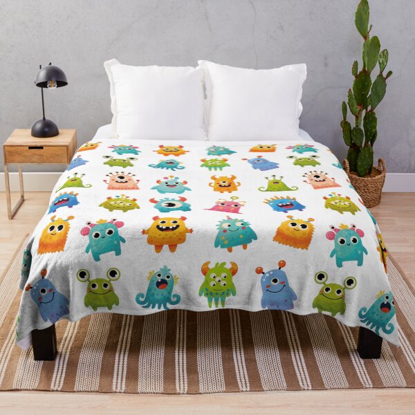 Item preview, Seamless Pattern of Funny Colorful Monsters - Kids Illustration Clipart designed and sold by viktoriaart0303.