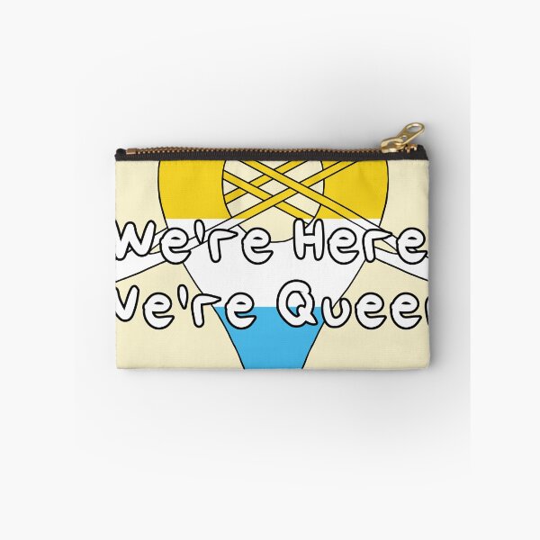 Item preview, We're Here, We're Queer - Aromantic Asexual Pride designed and sold by HMLaslowTTV.