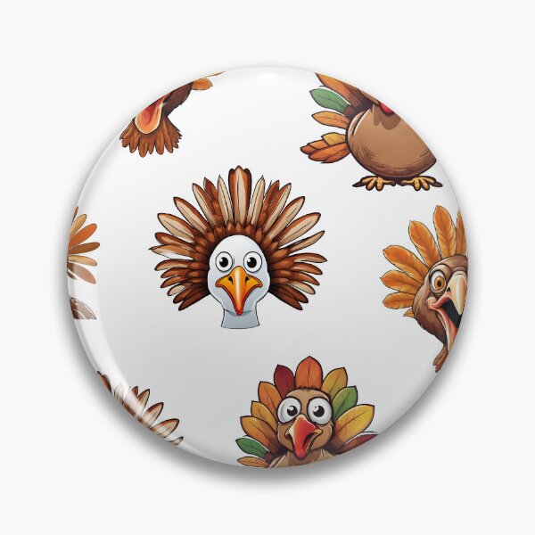 Item preview, Turkey Day Chuckle Pattern 1 designed and sold by Tom-Johnson.