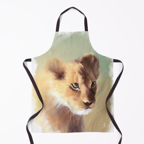Item preview, Lion cub digital oil painting for charity designed and sold by JayTCee.