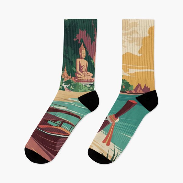 Item preview, Phuket Vintage Travel Poster designed and sold by TravelerRat.