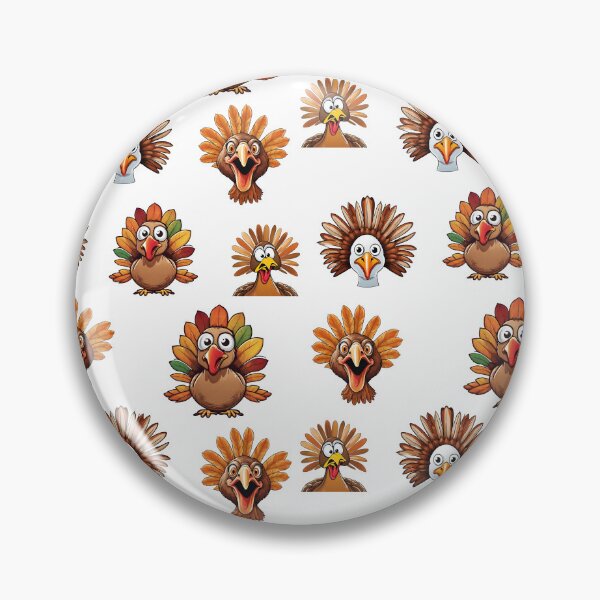 Item preview, Turkey Day Chuckle Pattern 2 designed and sold by Tom-Johnson.