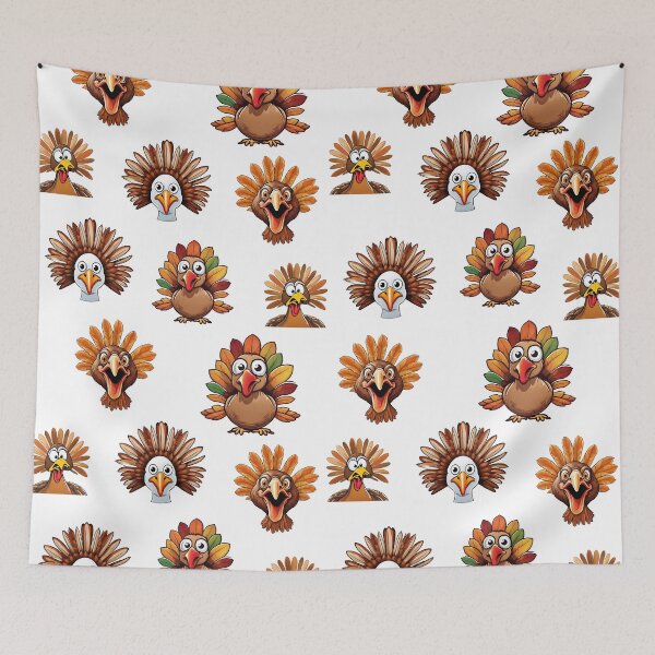 Item preview, Turkey Day Chuckle Pattern 2 designed and sold by Tom-Johnson.